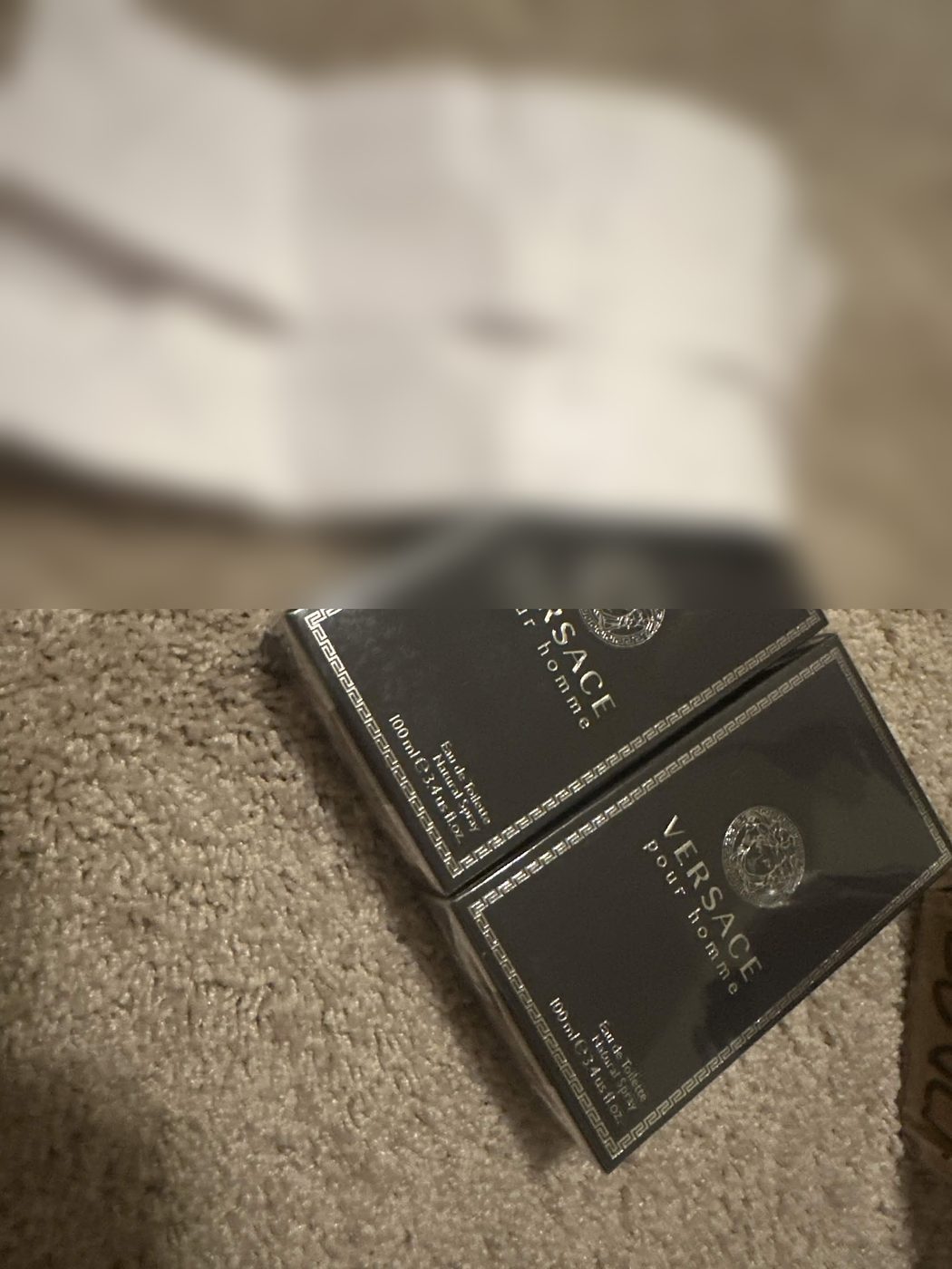 Versace with receipts